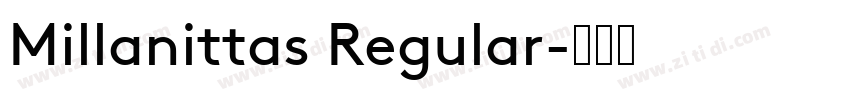 Millanittas Regular字体转换